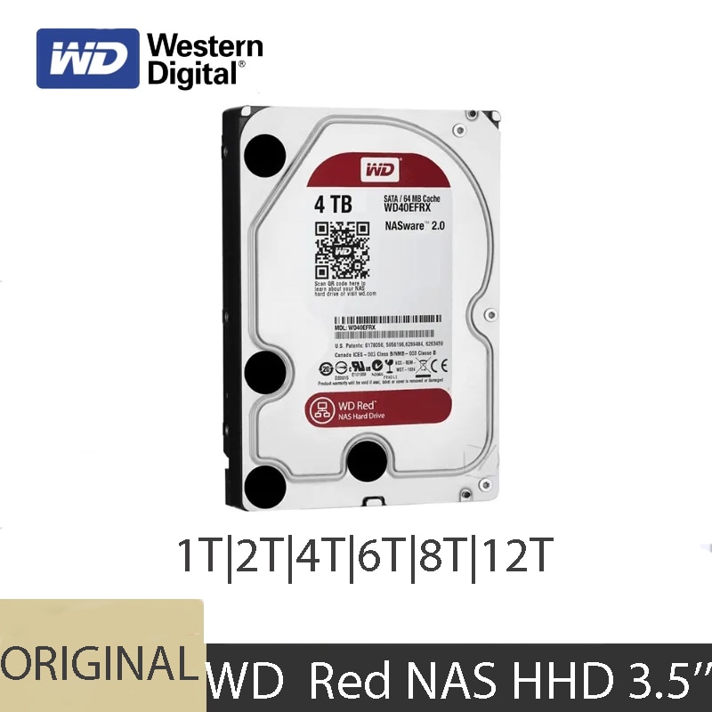 Western Digital-WD  NAS ϵ ̺, 2TB, 4TB, 6TB, 8TB, 12TB, SATA, 6 gb, s, 3.5 ġ, 64 MB ĳ, ũž NAS  5400RPM HDD